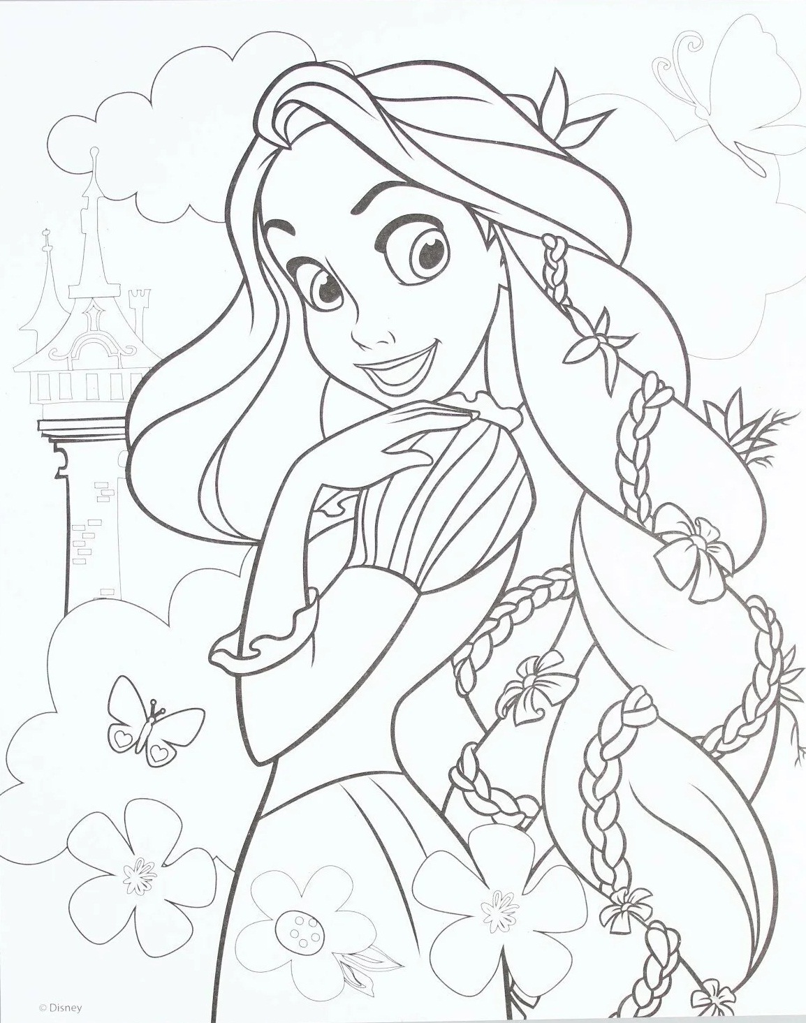 65 Desenhos para colorir kawaii e imprimir  Rapunzel para colorir,  Desenhos para colorir, Doodles bonitos