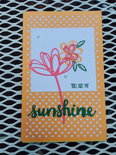 Mini Legal Pad Cover using Stampin' Up! Peekaboo Peach, Sunshine Wishes, and Sunshine Sayings by Spread Joy Stamping