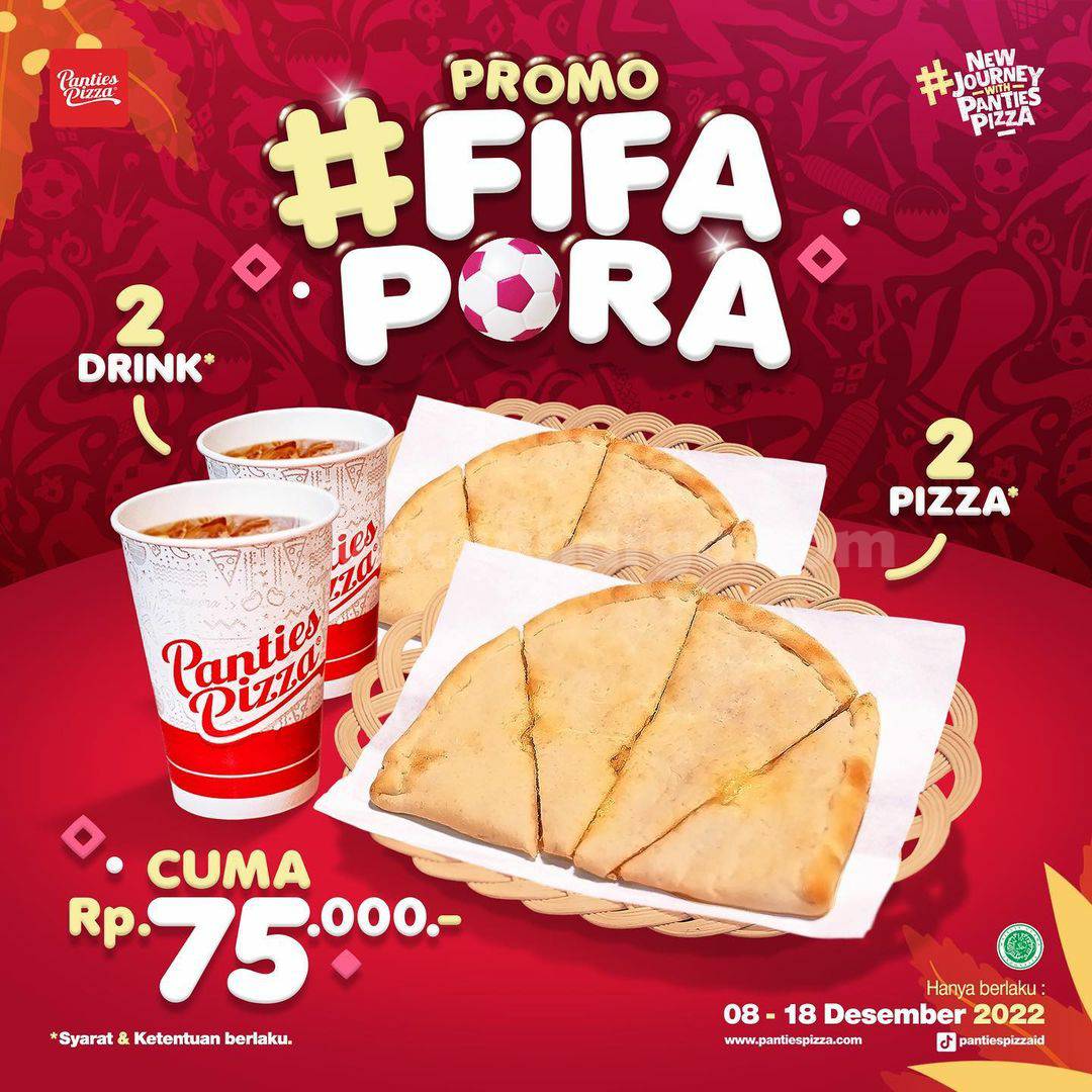 Panties Pizza Promo FIFA PORA - Harga Paket hanya 75RB*