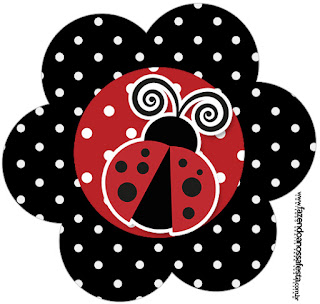 Ladybug Party Toppers or Free Printable Candy Bar Labels.