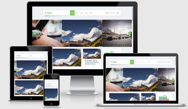 X-Man Responsive Blogger Template 