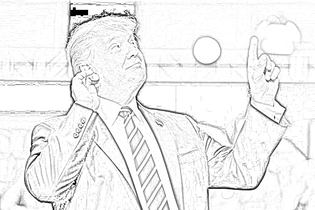 President Donald Trump coloring.filminspector.com