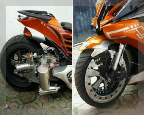 Modifikasi vario 125 esp cbs idling stop velg ring 17 