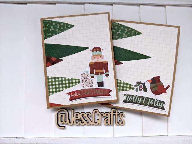 Christmas Cards with Simple Stories Jingle All the Ways Paper by Jess Crafts