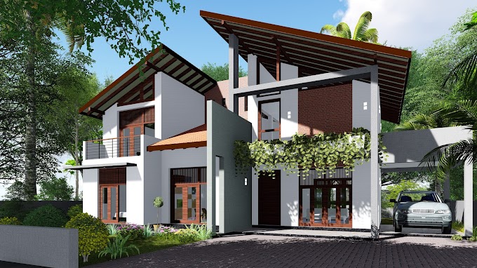 Modern house design 2 story | Sri lanka house plan at, Tholangamuwa | home design Sri Lanka | 4 bedroom
