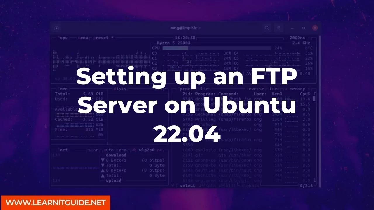 Setting an FTP Server on 22.04
