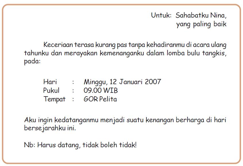 Contoh Invitation Acara Sekolah - Contoh Sur