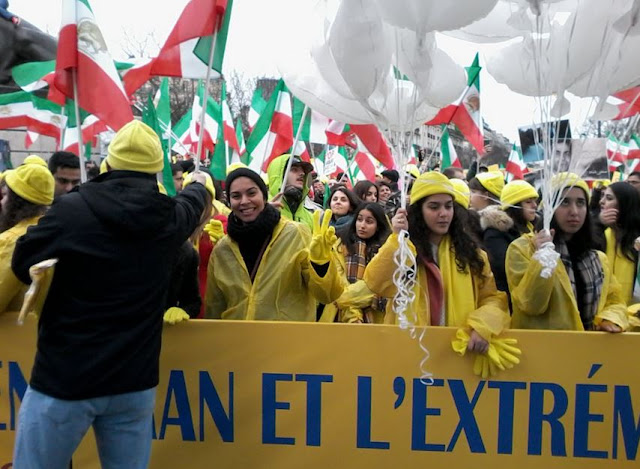 Iran-,Paris,Rally of no to Rouhani28 January 2016 