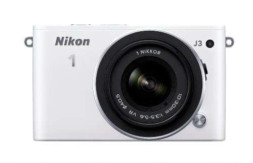 Nikon 1 J3 14.2 MP HD Digital Camera System with 10-30mm VR and 30-110mm VR 1 NIKKOR Lenses (White)