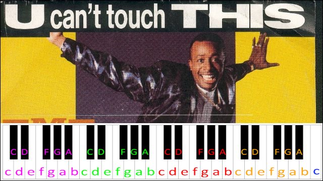 U Can T Touch This By Mc Hammer Piano Letter Notes