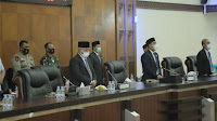 Sekda Hadiri Rapat Paripurna DPR Aceh Lantik Komisioner KPI Aceh