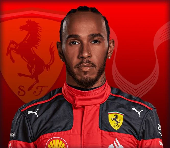 Hamilton w Ferrari