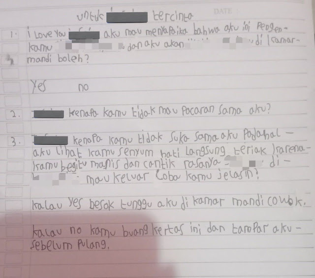 foto surat anak sd viral