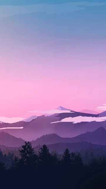 Papel de Parede Minimalismo Entardecer