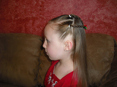 school girl hairstyles. quick hairstyle for school