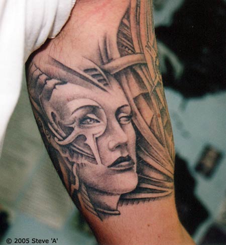 BioMechanical Tattoo Photos Gallery