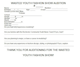 Youth Audition Application Form