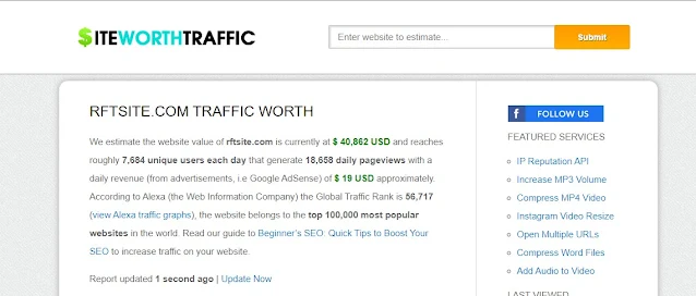 Site Worth Traffic