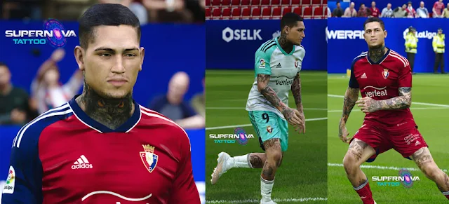 Chimy Ávila (Complete Face, Arm, Leg and Scars Tattoo) For eFootball PES 2021