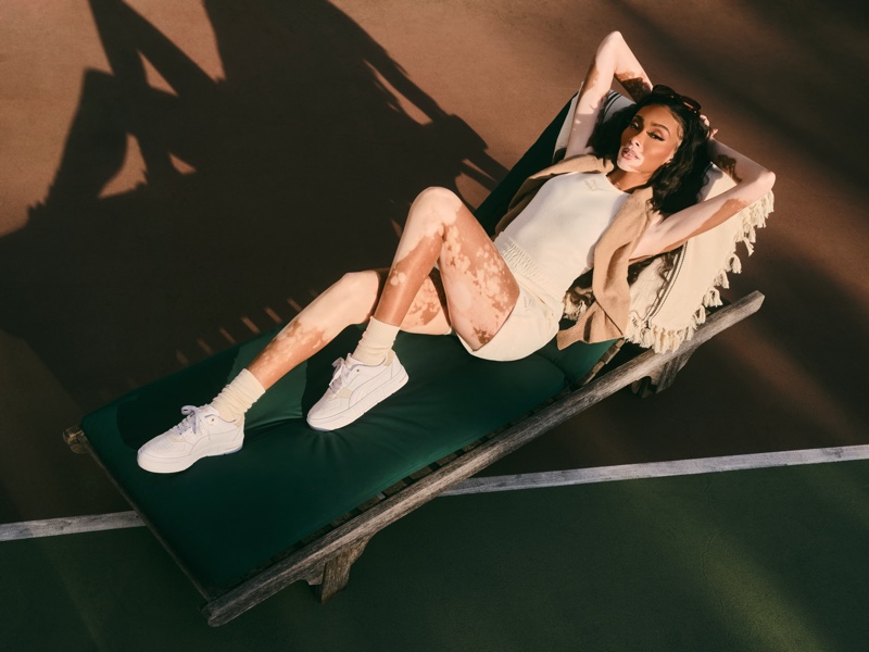 PUMA Cali Court Sneaker AD Campaign Featuring Winnie Harlow.