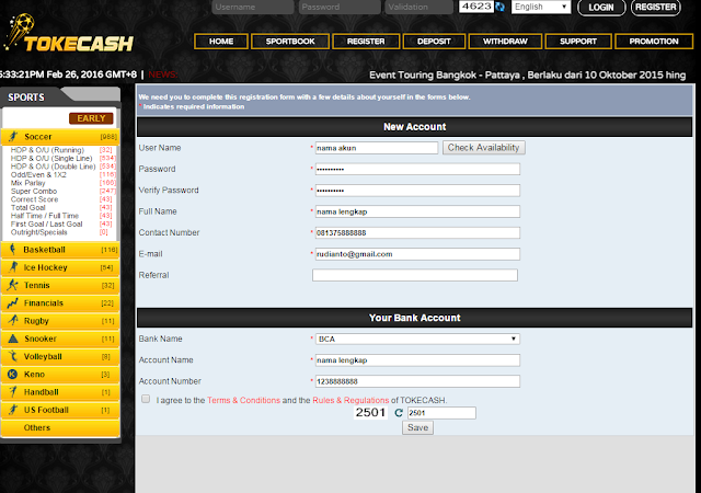 Tokecash.com Agen Judi Bola Poker dan Live Casino Online Terpercaya Indonesia 