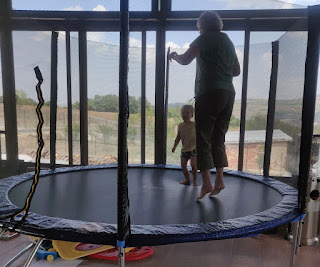 Bouncing on the trampoline