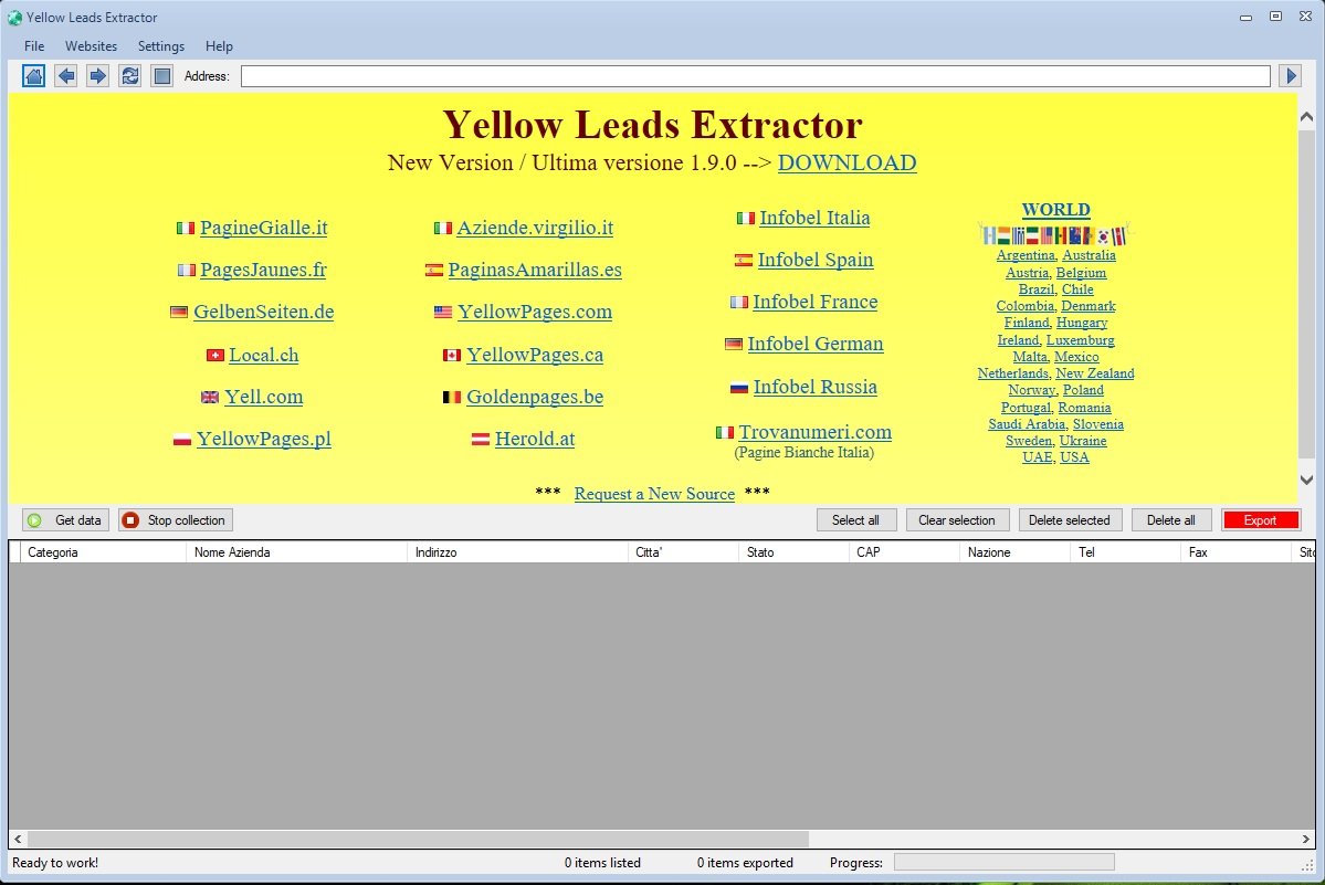 Yellow Leads Extractor 8.9.5