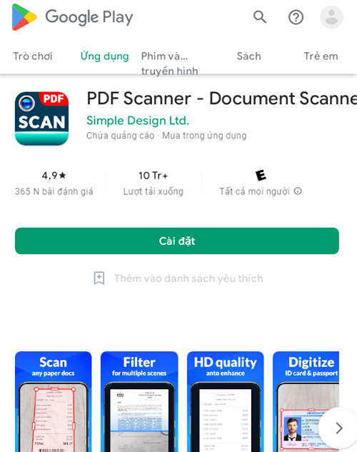 PDF Scanner - Document Scanner: máy quét pdf và tài liệu b1
