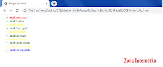 Cara Memakai Fungsi nth-child Selector 2