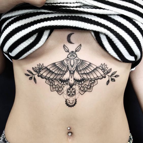 moth-butterfly-under-boob-tattoo