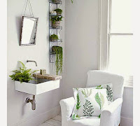 Plants Usage for a Tropical like Bathroom