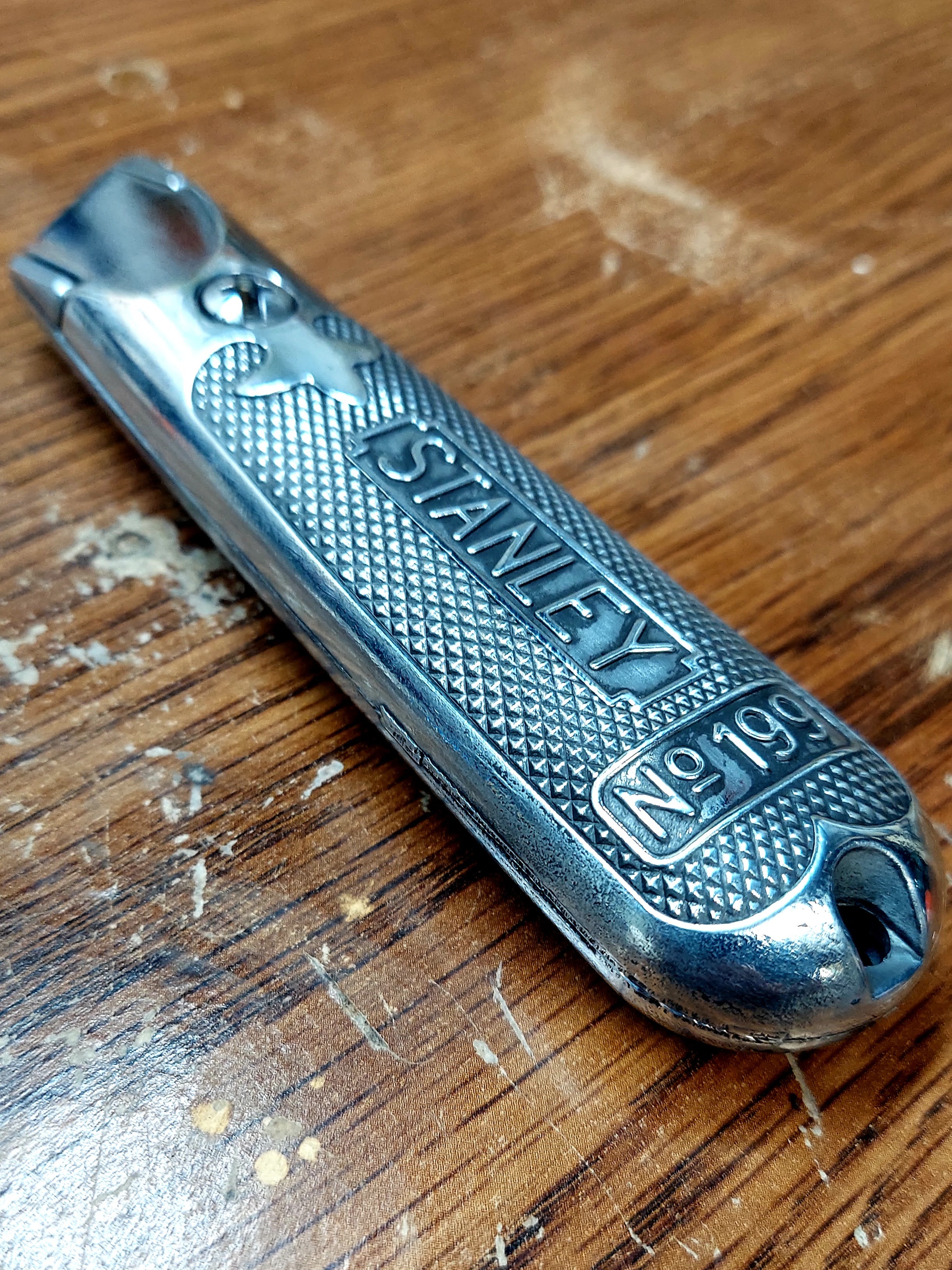 Stanley 199, stripped the paint and hand polished with Nevr Dull only. Has  a nice shine but still factory cast : r/EDC