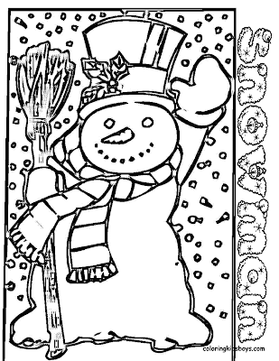 Snowman Coloring Pages for Kids