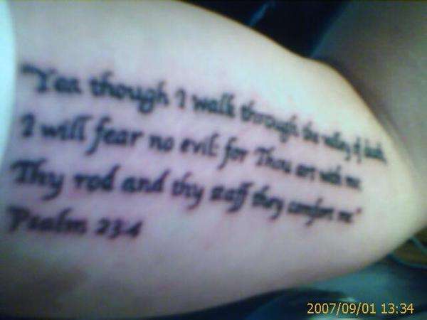 Bible Verses Tattoo Picture At CheckoutMyInkcom