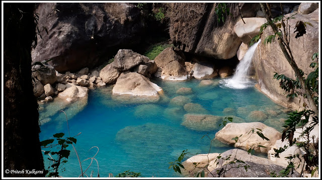 Blue Lagoon Near Rainbow Waterfall