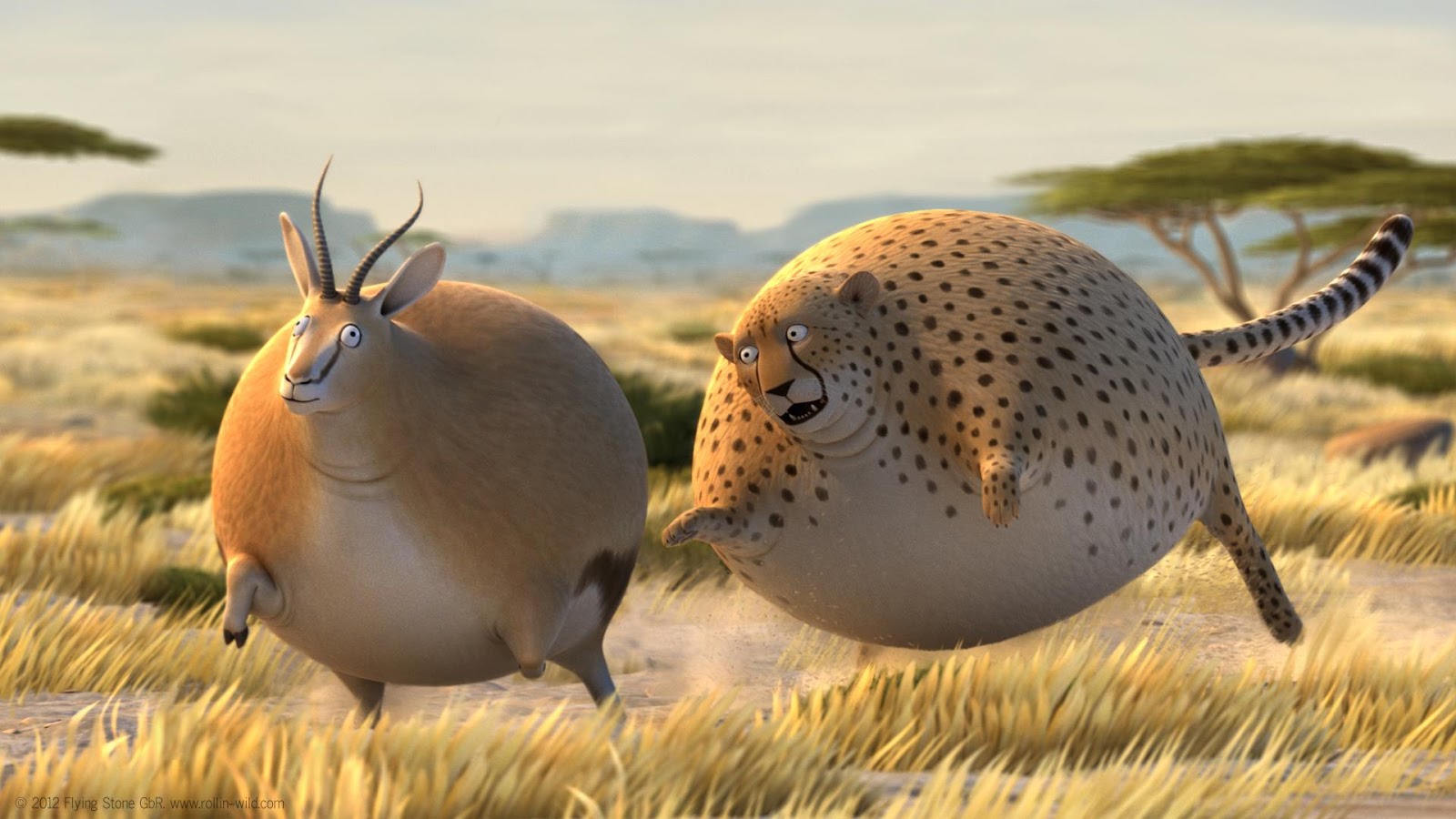 Rollin  Safari Animasi  Lucu  Hewan  hewan  Gendut  Loper 