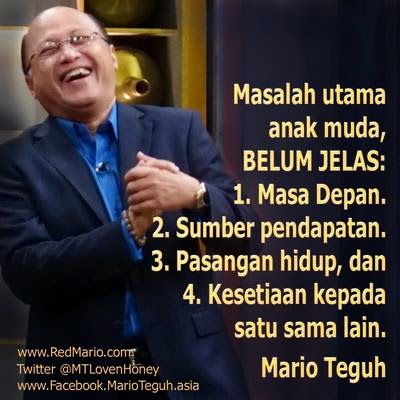 Kumpulan Kata kata Mutiara Cinta dan Motivasi Bijak Mario 