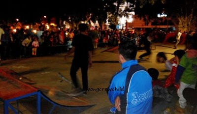 tempat bermain skate board di alun-alun kota malang