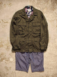 Engineered Garments Ghurka Short in Blue Dungaree Cloth Spring/Summer 2015 SUNRISE MARKET