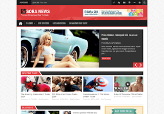 Sora News Responsive Blogger Template