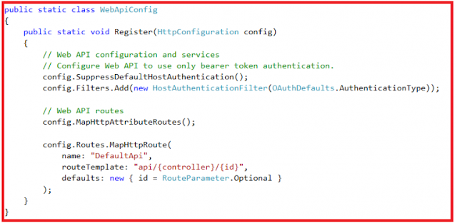 Creating Web API Application - Web API Config File