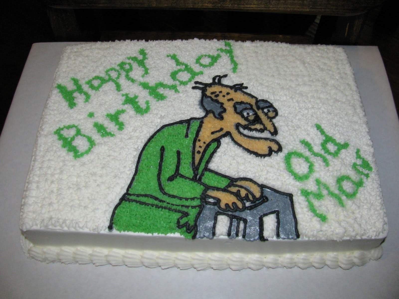 Second Generation Cake Design: Old Man Birthday Cake