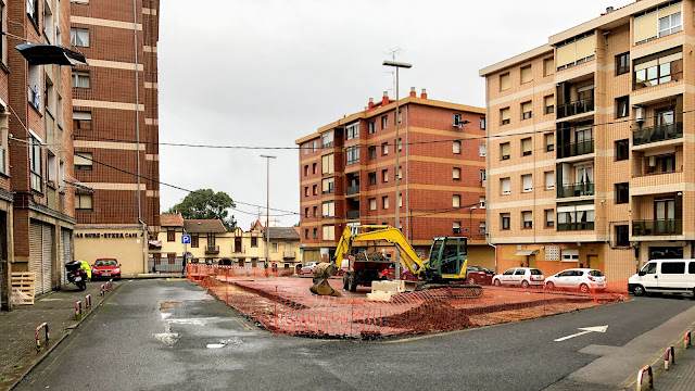 Plaza en obras