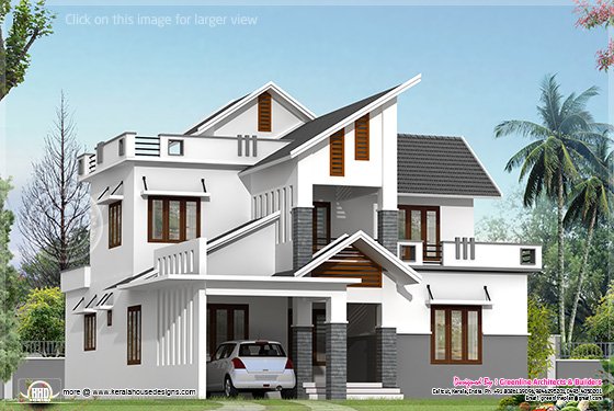 Modern house elevation