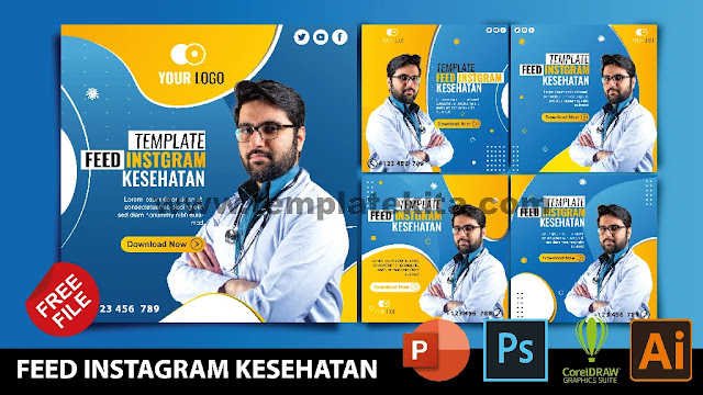 Download Feed Instagram Kesehatan Coreldraw Dan Photohop