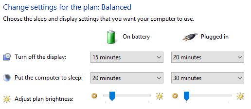 Kondisi display saat di charger dan on battery