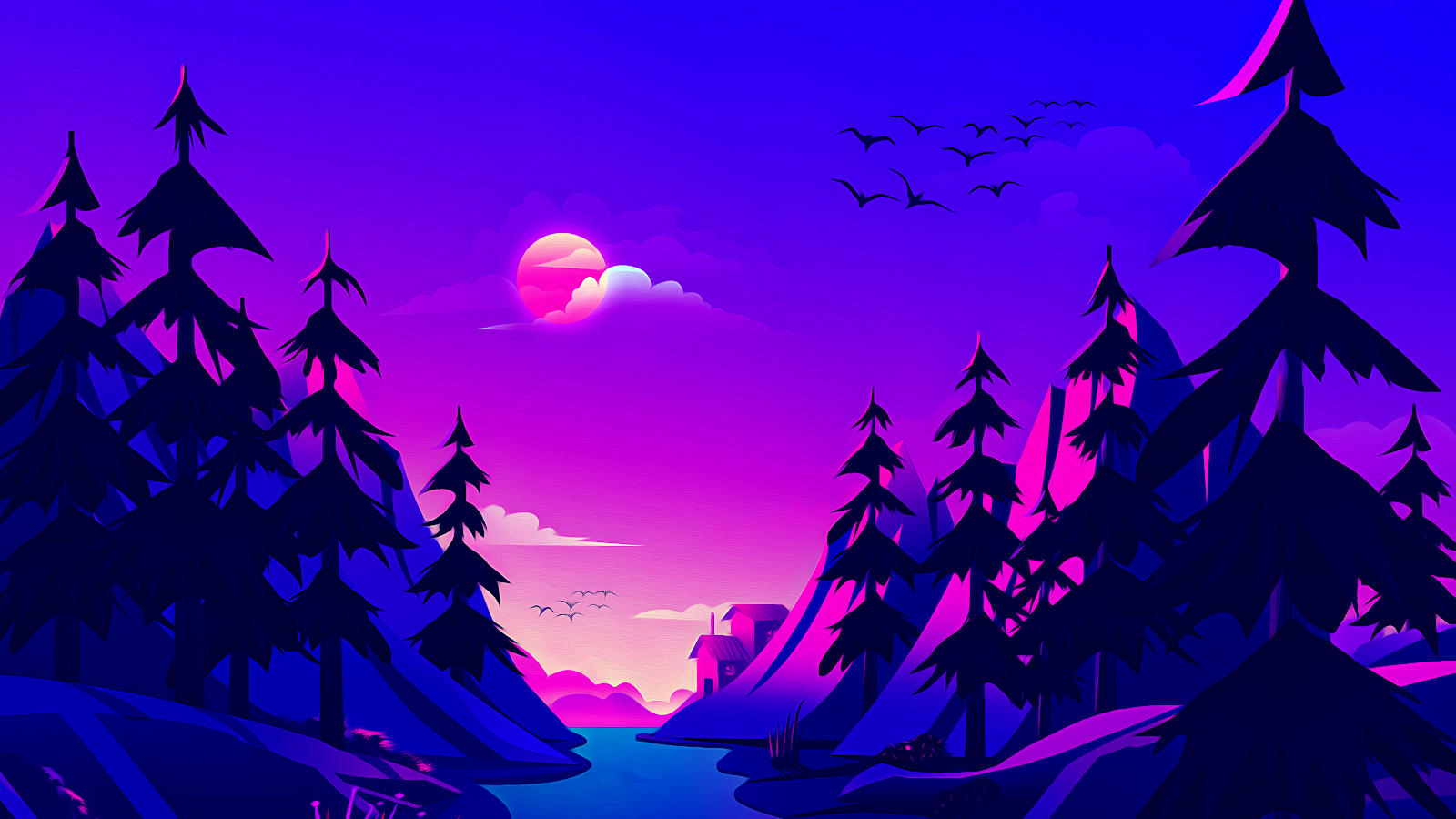 toplist wallpaper. This stunning wallpaper features a breathtaking illustration of a sunset over a serene landscape, capturing the beauty and wonder of nature in all its glory.