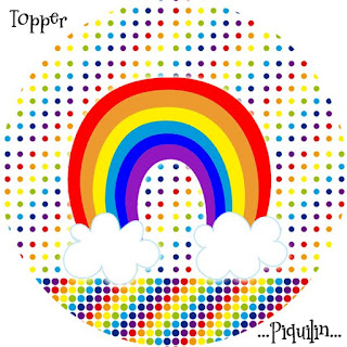 Rainbow, Toppers or Free Printable Candy Bar Labels.