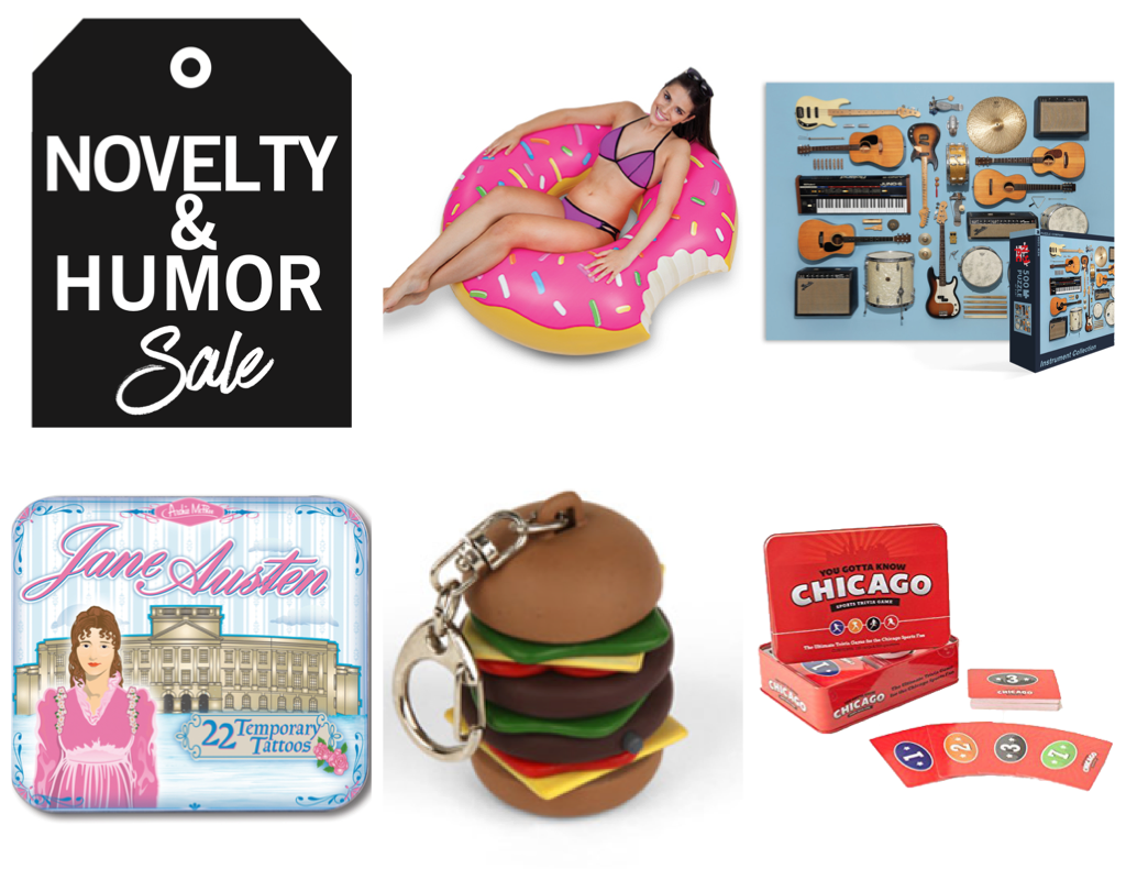 Novelty humor sale items header