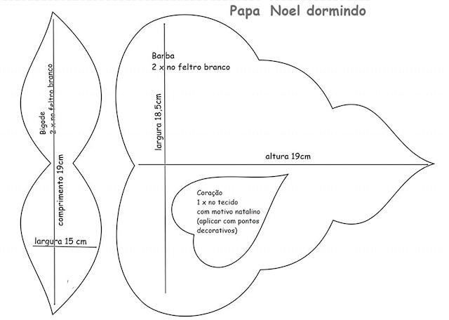 PAPA NOEL DORMIDO PATRON GRATIS